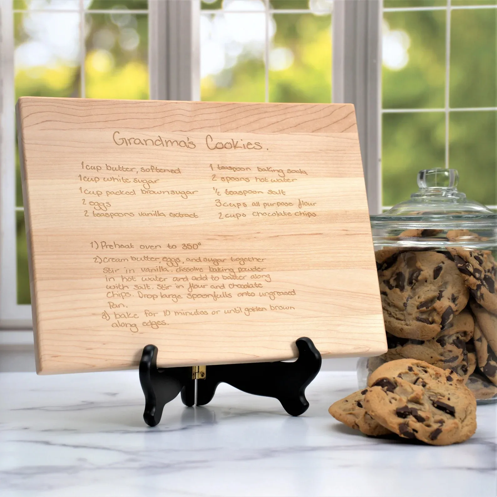 4. Handwritten Recipe Cutting Board/Tea Towel